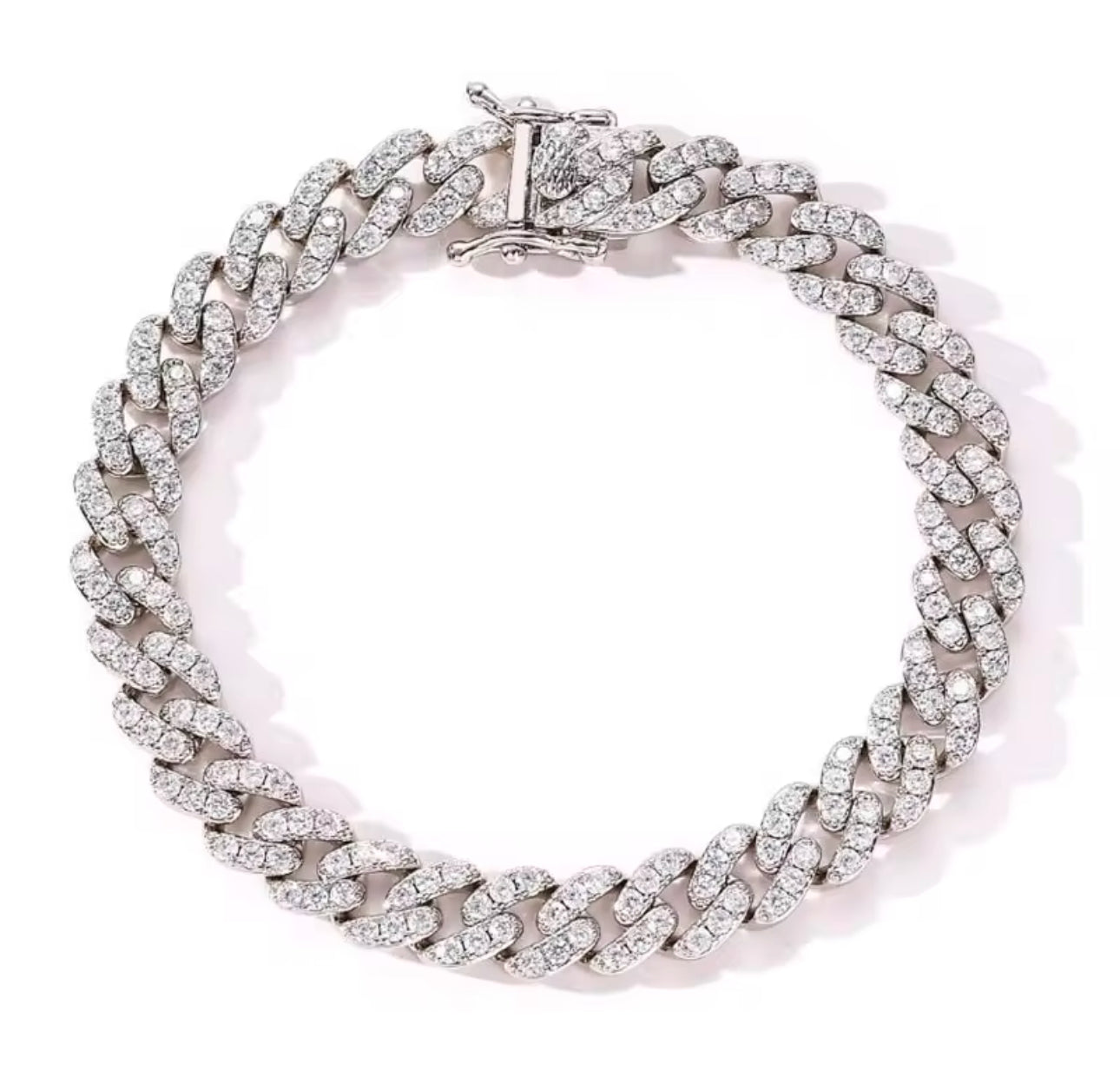 Silver Cuban Link Anklet