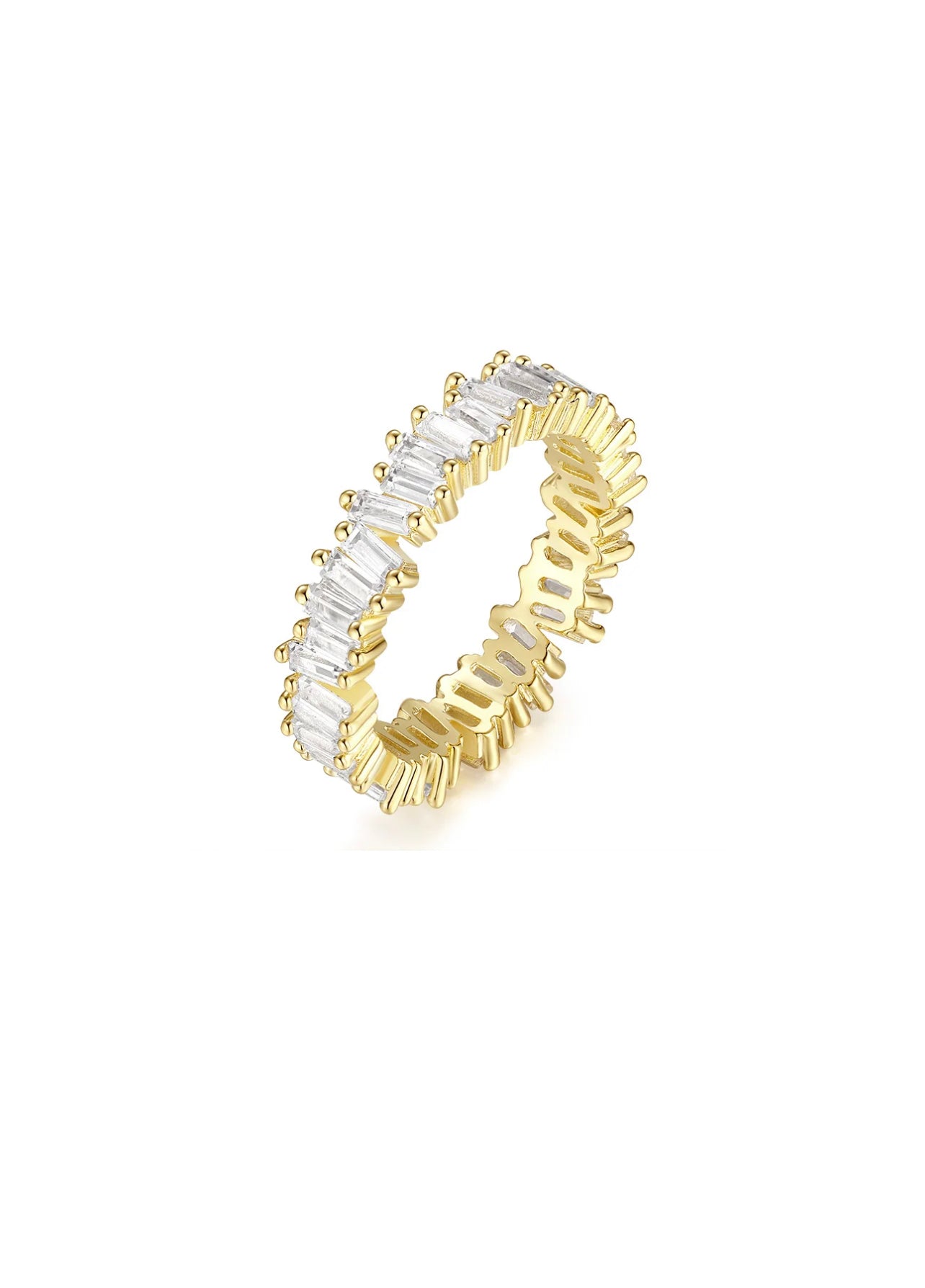 Gold Baguette Diamond Ring