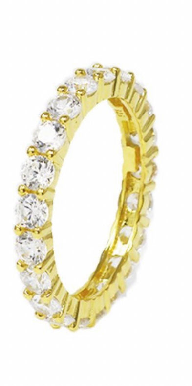 Gold Circle Diamond Ring